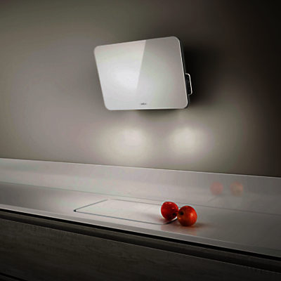 Elica Fantasia 55 Chimney Cooker Hood White Glass Elica Fantasia 55 Chimney Cooker Hood White Glass
